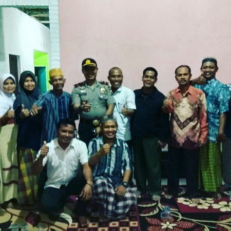 Temu Pamit, Kapolsek Dadan Hadiri Undangan Kades Hangtuah